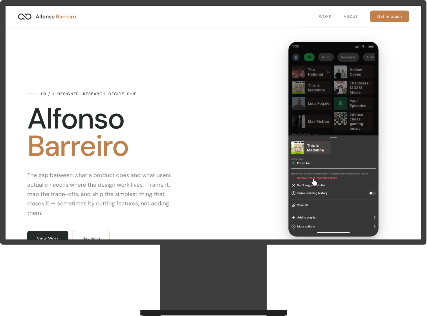 barreiro.com desktop cover