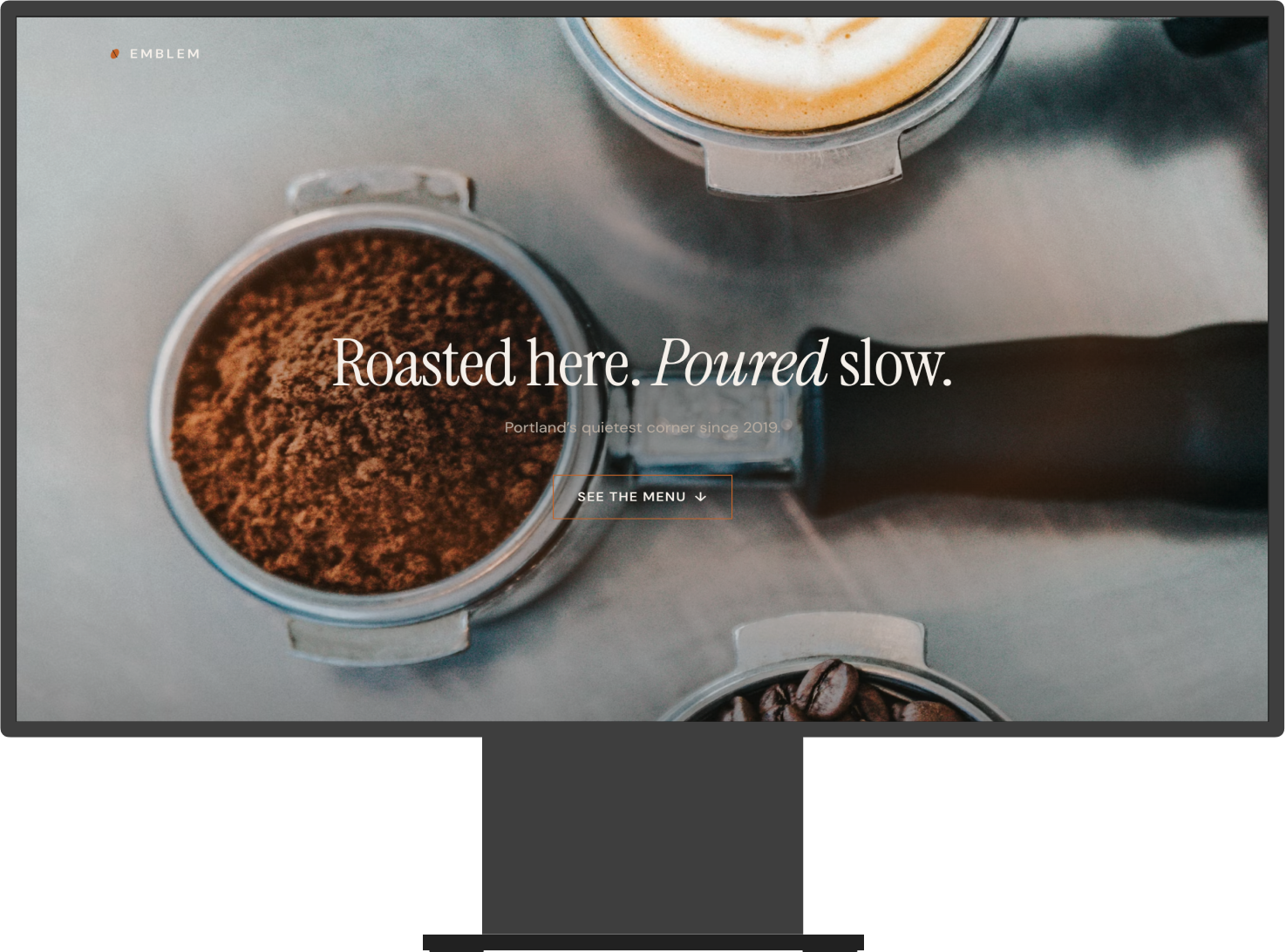 Emblem Coffee site cover