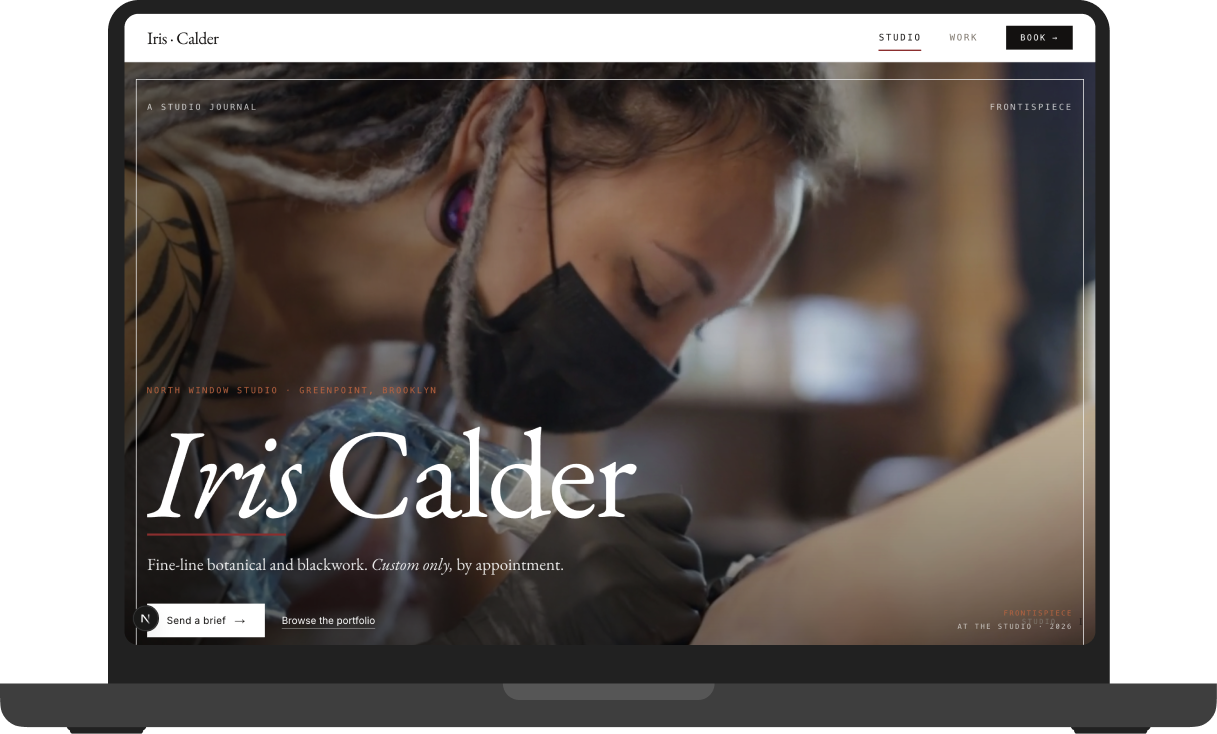 Iris Calder, Tattoo Artist desktop cover